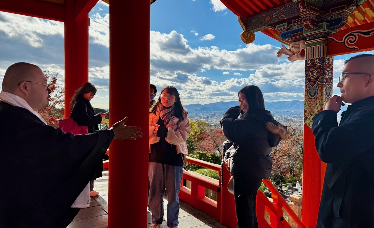 清水寺での実地学習