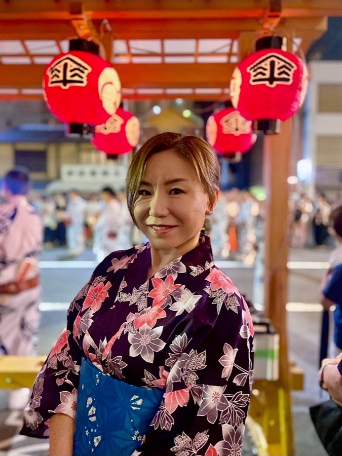 祇園祭の宵山、浴衣で